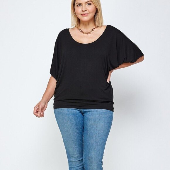 Solid Knit Top, With A Flowy Silhouette - Picture 2 of 2